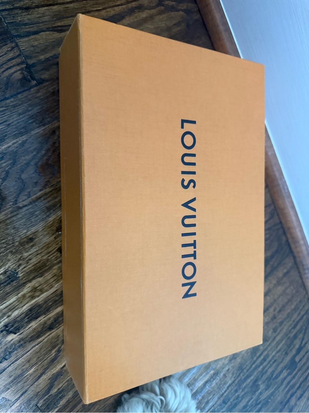 Louis Vuitton Orange Box with Navy Logo